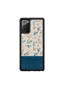  MAN&WOOD case for Galaxy Note 20 blue flower black