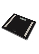 Svari Salter 9113 BK3R Compact Glass Analyser Bathroom Scales - Black