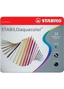 Akvareļzīmuļi STABILO AQUACOLOR | 24 krāsas