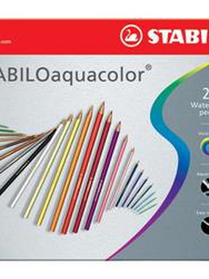  Akvareļzīmuļi STABILO AQUACOLOR | 24 krāsas  Hover