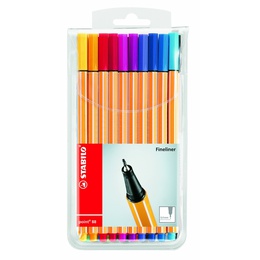  Tintes pildspalvu komplekts STABILO Point 88 |20 krāsas