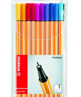  Tintes pildspalvu komplekts STABILO Point 88 |20 krāsas  Hover