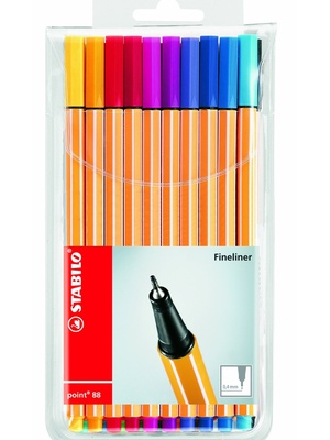  Tintes pildspalvu komplekts STABILO Point 88 |20 krāsas  Hover