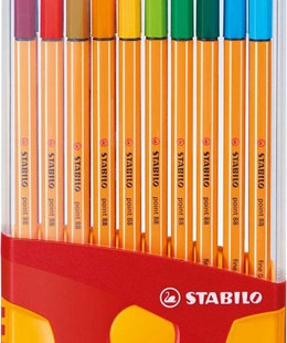 Tintes pildspalvu komplekts STABILO Point 88 Color Parade|20 krāsas  Hover