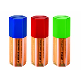  Pildspalvu komplekts STABILO POINT 88 MINI BOX|0.4 mm|18 krāsas