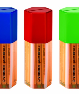  Pildspalvu komplekts STABILO POINT 88 MINI BOX|0.4 mm|18 krāsas  Hover