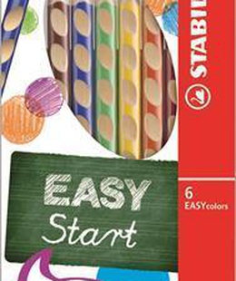  Krāsainie zīmuļi kreiļiem STABILO EASYcolors | 6 krāsas  Hover
