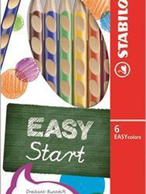  Krāsainie zīmuļi kreiļiem STABILO EASYcolors | 6 krāsas  Hover