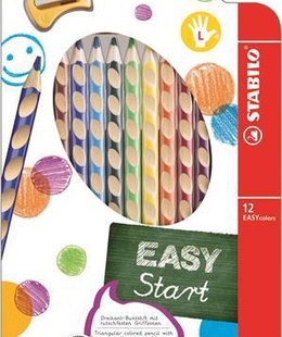  Krāsainie zīmuļi - Stabilo EASYcolors Start left | 12 krāsu  Hover