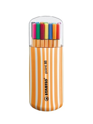 Pildspalvu komplekts STABILO POINT ZEBURI |0.4 mm|20 krāsas  Hover