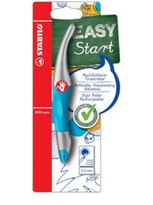  Ergonomiska pildspalva STABILO EASY Orginal L |0.5 mm|Zila| Metāliska, G.zila  Hover