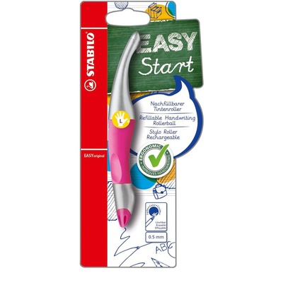  Ergonomiska pildspalva STABILO EASY START L |0.5 mm|Zila| Metāliska, Rozā