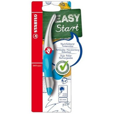  Ergonomiska pildspalva STABILO EASY START R |0.5 mm|Zila| Metāliska, G.zila