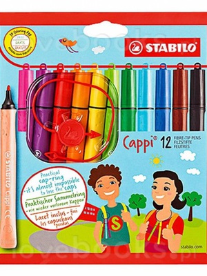  Flomasteri Stabilo Cappi | 12 krāsas  Hover