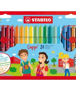  Flomasteri Stabilo Cappi | 24 krāsas  Hover