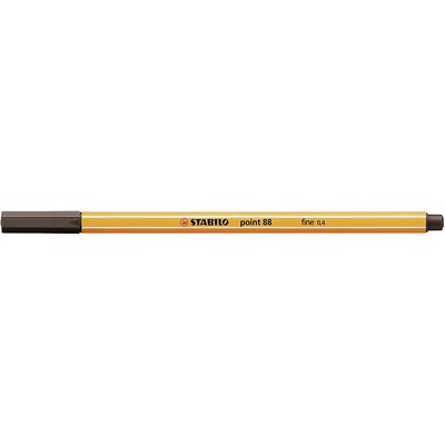  Tintes pildspalva STABILO POINT |0.4 mm| Tumši brūns | 88/65