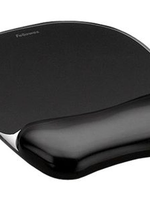  Fellowes | Mouse pad with wrist pillow | 202 x 235 x 25  mm | Black  Hover