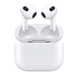 Austiņas Apple | AirPods (3rd generation) with Lightning Charging Case | Wireless | In-ear | Noise canceling | Wireless | White