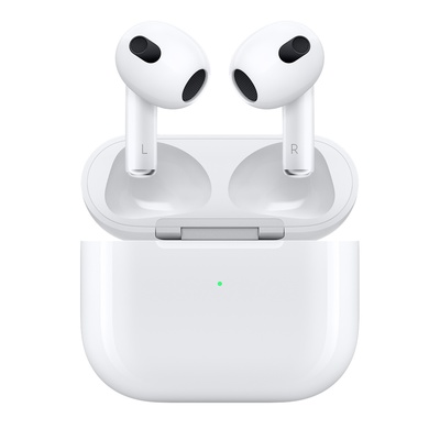 Austiņas Apple | AirPods (3rd generation) with Lightning Charging Case | Wireless | In-ear | Noise canceling | Wireless | White