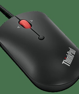 Pele Lenovo | ThinkPad USB-C Wired Compact Mouse | USB-C | Raven black  Hover