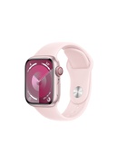 Viedpulksteni Apple Watch Series 9 GPS + Cellular 41mm Pink Aluminium Case with Light Pink Sport Band - M/L
