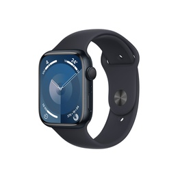 Viedpulksteni Apple Watch Series 9 GPS 45mm Midnight Aluminium Case with Midnight Sport Band - S/M
