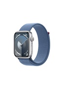 Viedpulksteni Apple Watch Series 9 GPS 45mm Silver Aluminium Case with Winter Blue Sport Loop