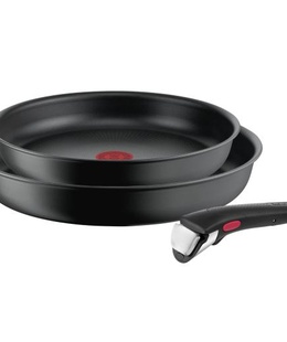 Panna TEFAL Frypan set L7649253 Ingenio Ultimate Frying Diameter 24/28 cm Suitable for induction hob Removable handle Black  Hover