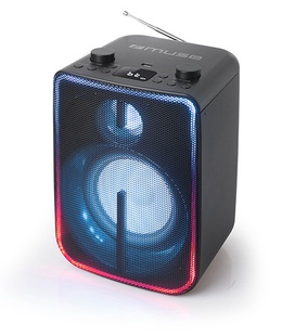  Muse | Bluetooth Party Box Speaker with Battery | M-1802DJ | 60 W | Bluetooth | Black | Wireless connection  Hover
