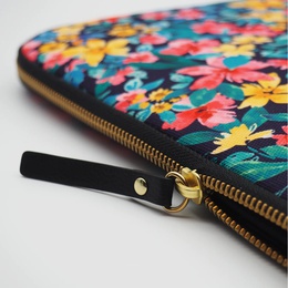  Casyx | Fits up to size 13 ”/14  | Casyx for MacBook | SLVS-000023 | Sleeve | Canvas Flowers Dark | Waterproof