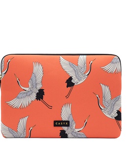  Casyx | Fits up to size 13 ”/14  | Casyx for MacBook | SLVS-000006 | Sleeve | Coral Cranes | Waterproof  Hover