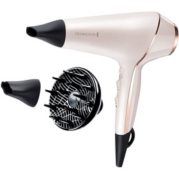 Fēns Remington | Hair dryer | ProLuxe AC9140 | 2400 W | Number of temperature settings 3 | Ionic function | Diffuser nozzle | White/Gold/Black