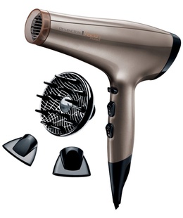 Fēns Remington | Hair Dryer | AC8002 | 2200 W | Number of temperature settings 3 | Ionic function | Diffuser nozzle | Brown/Black  Hover
