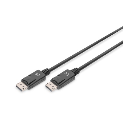  Digitus DisplayPort Connection Cable DP to DP Black 1 m