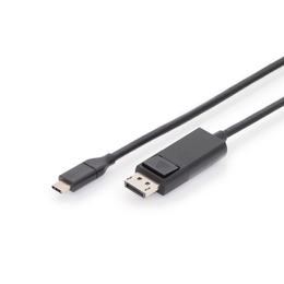  Digitus | USB-C | DisplayPort | USB Type-C adapter cable | USB-C to DP | 2 m