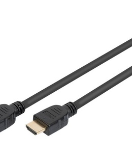  Digitus | Black | HDMI Male (type A) | HDMI Male (type A) | Ultra High Speed HDMI Cable with Ethernet | HDMI to HDMI | 1 m  Hover