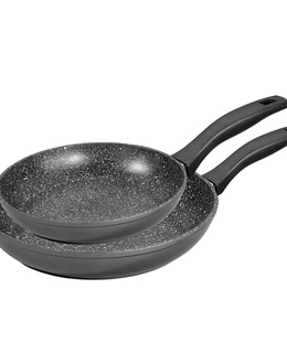 Panna Stoneline Pan Set of 2 6937 Frying Diameter 24/28 cm Suitable for induction hob Fixed handle Anthracite  Hover