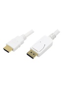  Logilink | White | Cable DisplayPort to HDMI | DP to HDMI | 2 m Hover