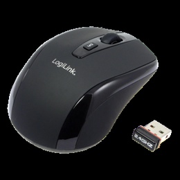 Pele Logilink | 2.4GH wireless mini mouse with autolink | Maus optisch Funk 2.4 GHz | wireless | Black