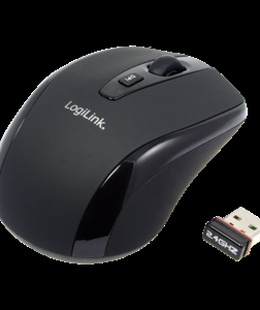 Pele Logilink | 2.4GH wireless mini mouse with autolink | Maus optisch Funk 2.4 GHz | wireless | Black  Hover