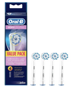 Birste Oral-B Replaceable toothbrush heads EB60-4 Sensi UltraThin Heads For adults Number of brush heads included 4 Number of teeth brushing modes Does not apply White  Hover