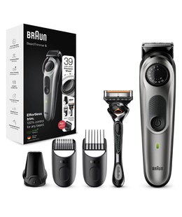  Braun | BT5360 | Beard Trimmer | Cordless and corded | Number of length steps 39 | Black/Silver  Hover
