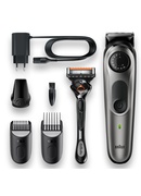  Braun | BT5360 | Beard Trimmer | Cordless and corded | Number of length steps 39 | Black/Silver Hover