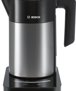 Tējkanna Bosch | Kettle | TWK7203 | With electronic control | 2200 W | 1.7 L | Stainless steel | 360° rotational base | Stainless steel/ black  Hover