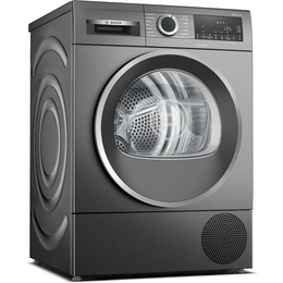 Veļas mazgājamā  mašīna Bosch | WQG245ARSN | Dryer Machine | Energy efficiency class A++ | Front loading | 9 kg | Sensitive dry | LED | Depth 61.3 cm | Steam function | Black