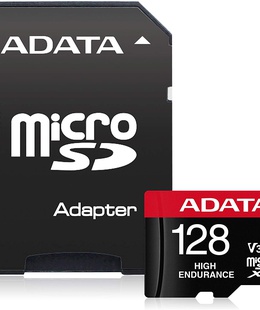  ADATA | AUSDX128GUI3V30SHA2-RA1 Memory Card | 128 GB | MicroSDXC | Flash memory class 10 | Adapter  Hover