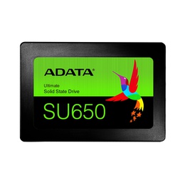  ADATA | Ultimate SU650 | 512 GB | SSD form factor 2.5 | SSD interface SATA 6Gb/s | Read speed 520 MB/s | Write speed 450 MB/s