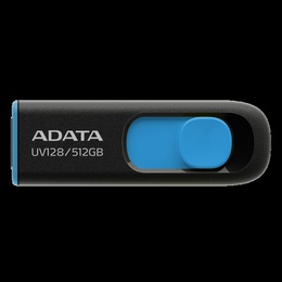  ADATA USB Flash Drive UV128 512 GB USB 3.2 Gen1 Black/Blue