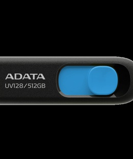 ADATA USB Flash Drive UV128 512 GB USB 3.2 Gen1 Black/Blue  Hover