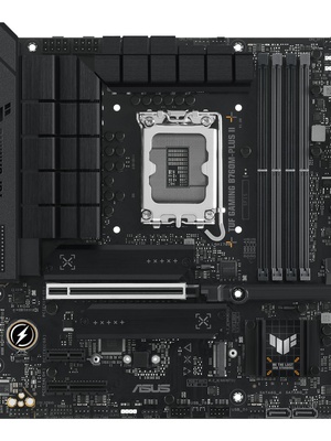  ASUS TUF GAMING B760M-PLUS II | Processor family Intel B760 | Processor socket 1 x LGA1700 Socket | 4 DIMM slots - DDR5  Hover